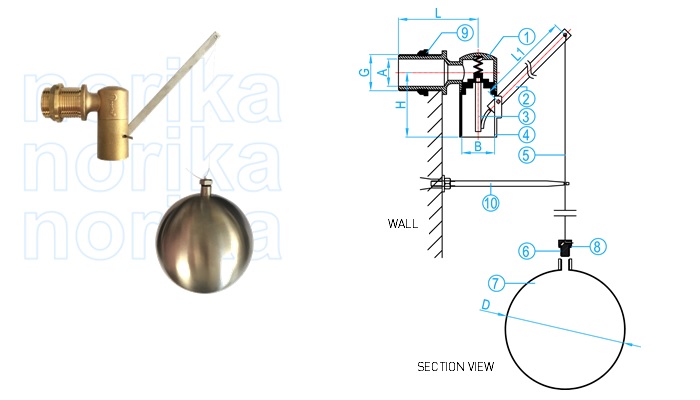 Vertical Ball Float Valve